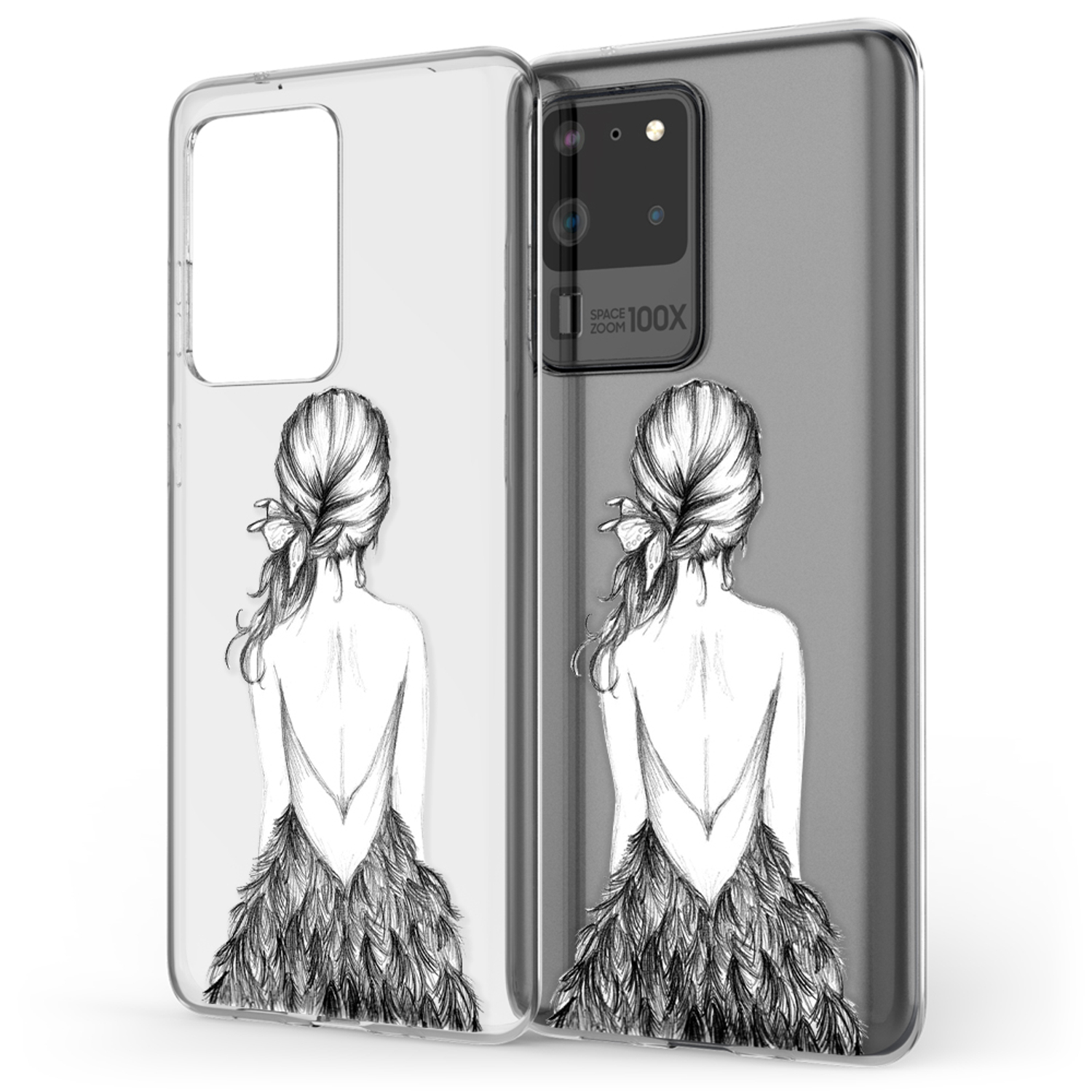 NALIA Motiv Silikon Hülle, Ultra, S20 Backcover, Samsung, Galaxy Mehrfarbig