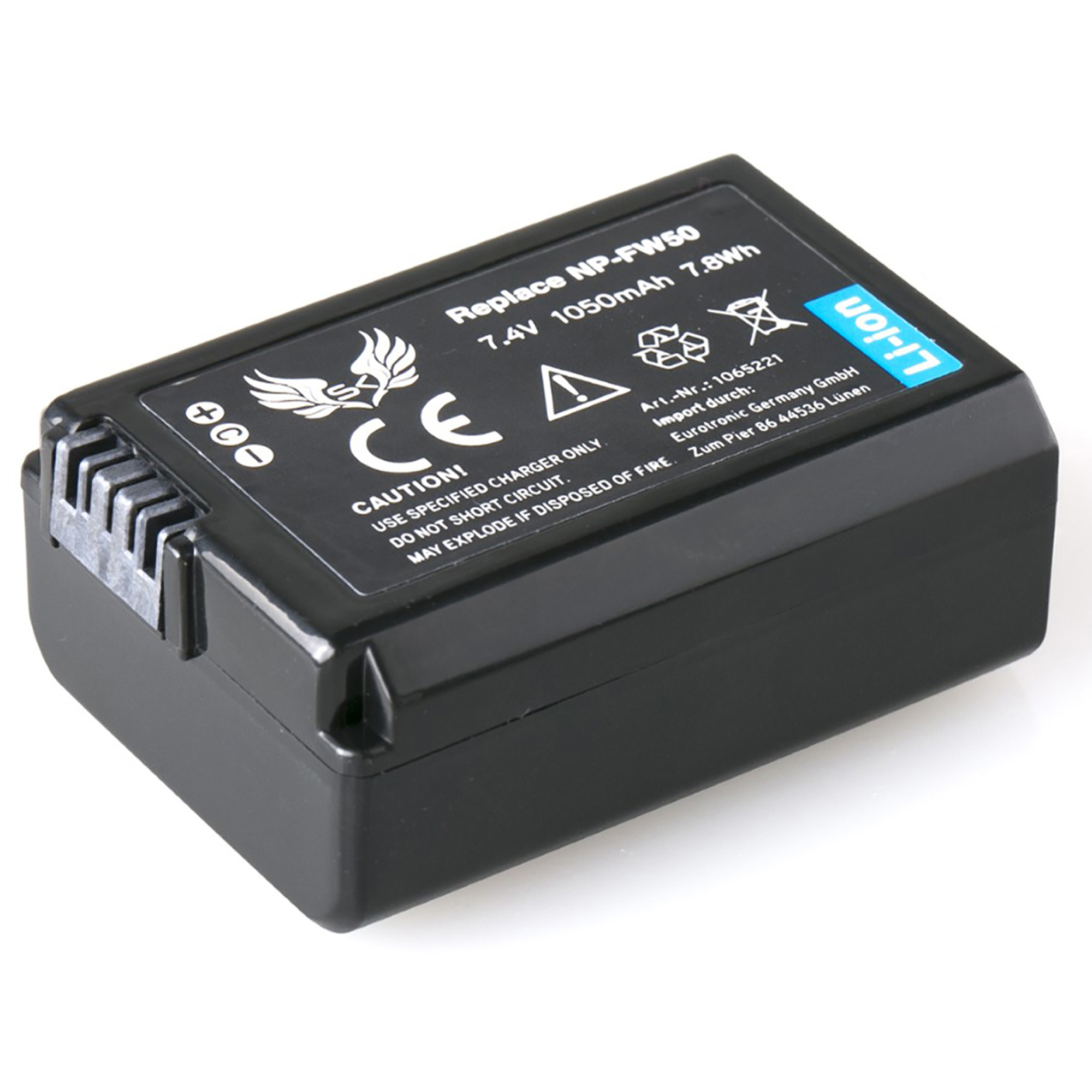 SKGAMES Li-Ion 6500 1050mAh 5000 NP-FW50 7 RX10 II | 7 7R | 7R 7S Akku Sony II für NEX Kamera-Akku Alpha