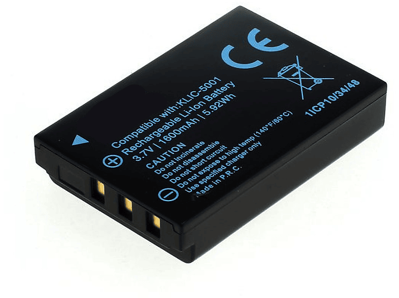 AGI Akku kompatibel mit Sanyo Xacti VPC-WH1 Li-Ion Camcorderakku, 3.7 Volt, 1400 mAh