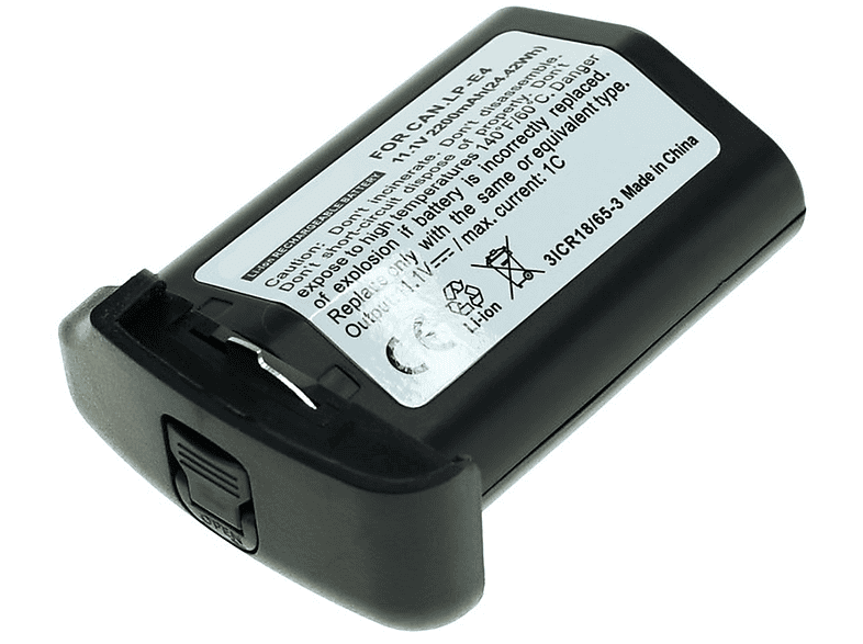 MOBILOTEC Akku kompatibel mit Canon EOS-1D X Li-Ion Akku, Li-Ion, 11.1 Volt, 2000 mAh