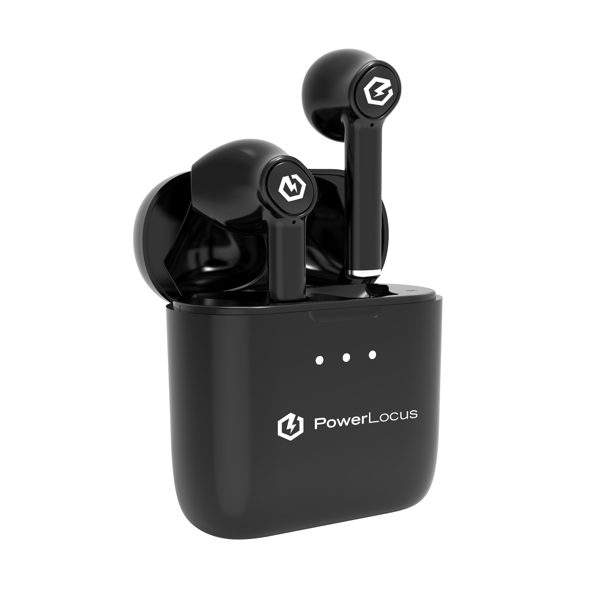 POWERLOCUS PLX - kabellose Bluetooth Wireless Kopfhörer Schwarz True Kopfhörer, Bluetooth In-ear