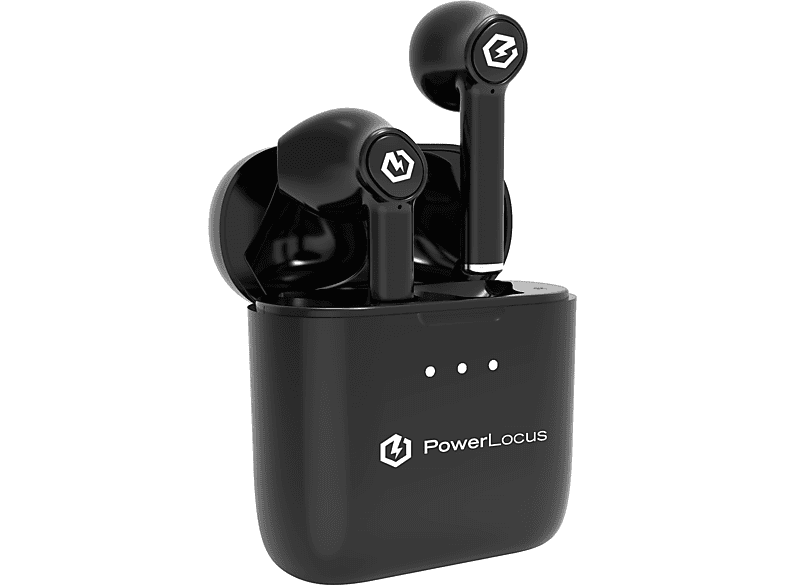 POWERLOCUS PLX - kabellose Bluetooth Kopfhörer, In-ear True Wireless Kopfhörer Bluetooth Schwarz
