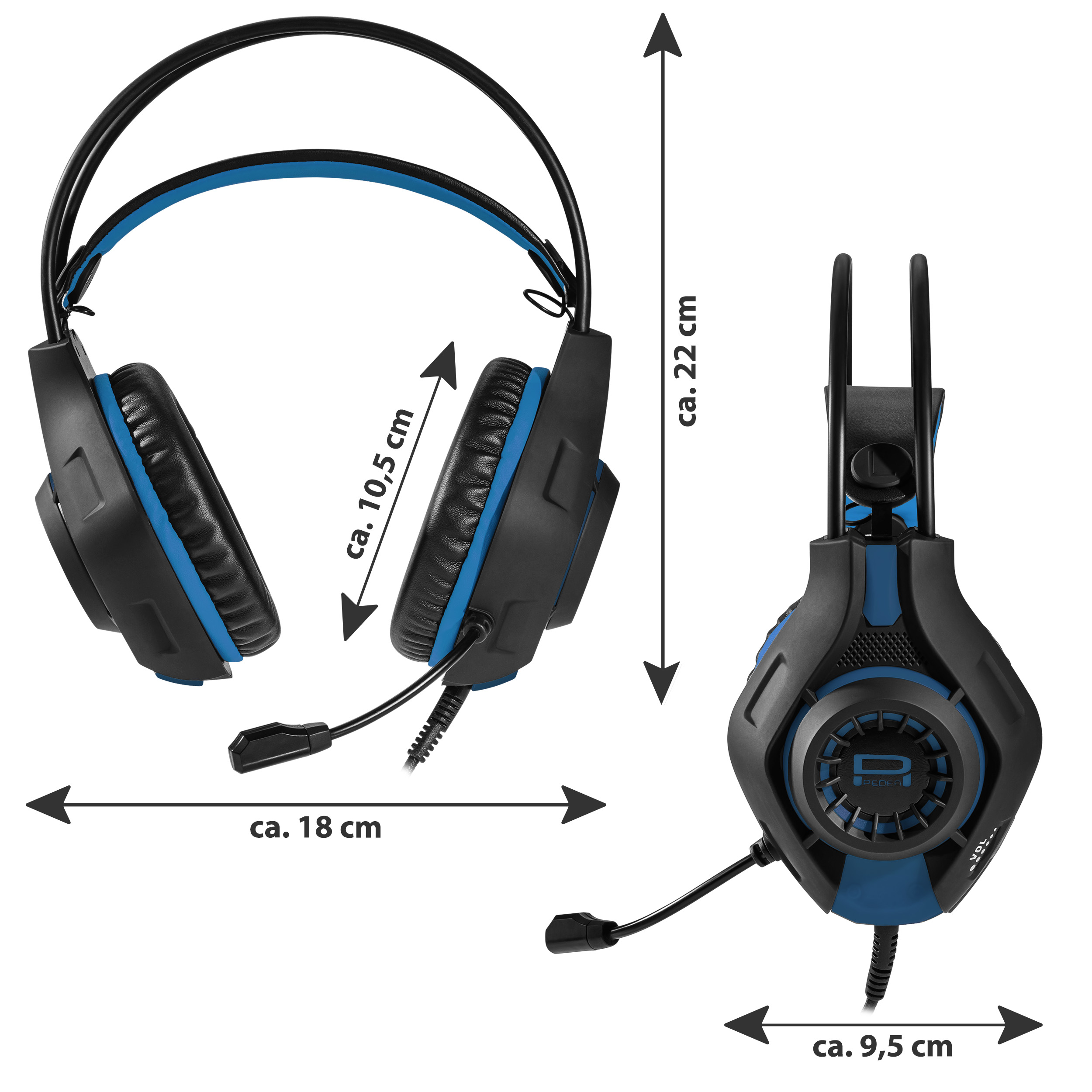 Headset, Headset Schwarz PEDEA One\