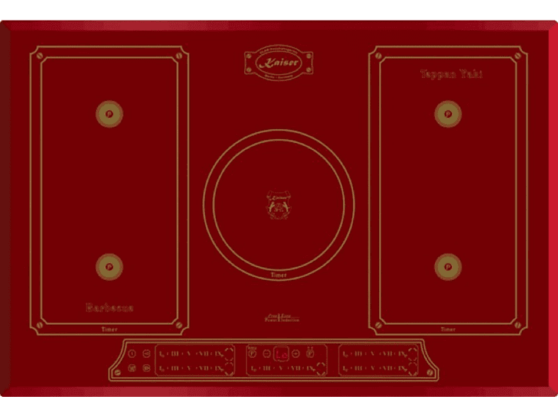 KAISER KCT 7797 FI Kochfelder) Induktionskochfeld breit, 5 RotEm/2 cm (77