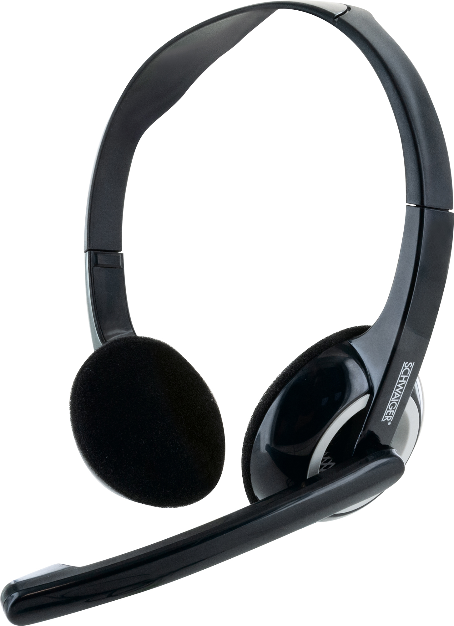 013-, schwarz -HS1000 SCHWAIGER PC Headset On-ear