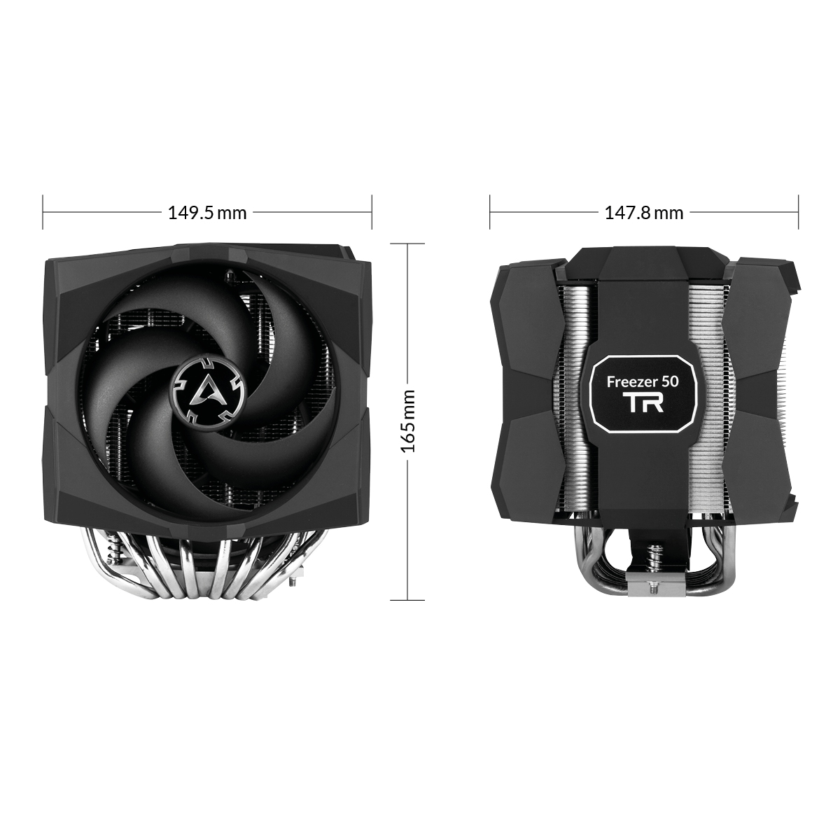ARCTIC Kühler sTR4) TR 50 (AMD Luftkühler, CPU Freezer Aluminium