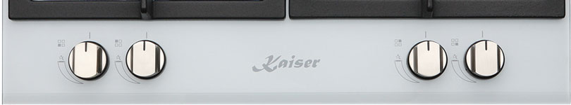 KAISER KCG 6380 W breit, 4 Turbo (58 cm Gas Kochfelder)