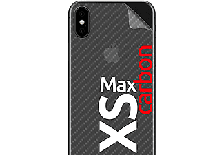 SMART ENGINEERED 2x Carbon Schutzfolie Rückseite - 3D Schutzfolie(für Apple Iphone XS Max)