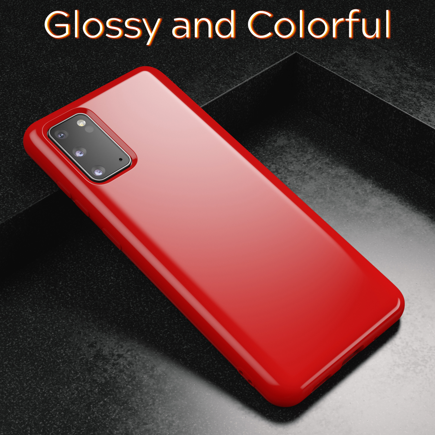 Galaxy Samsung, Silikon Backcover, NALIA Rot Hülle, S20,