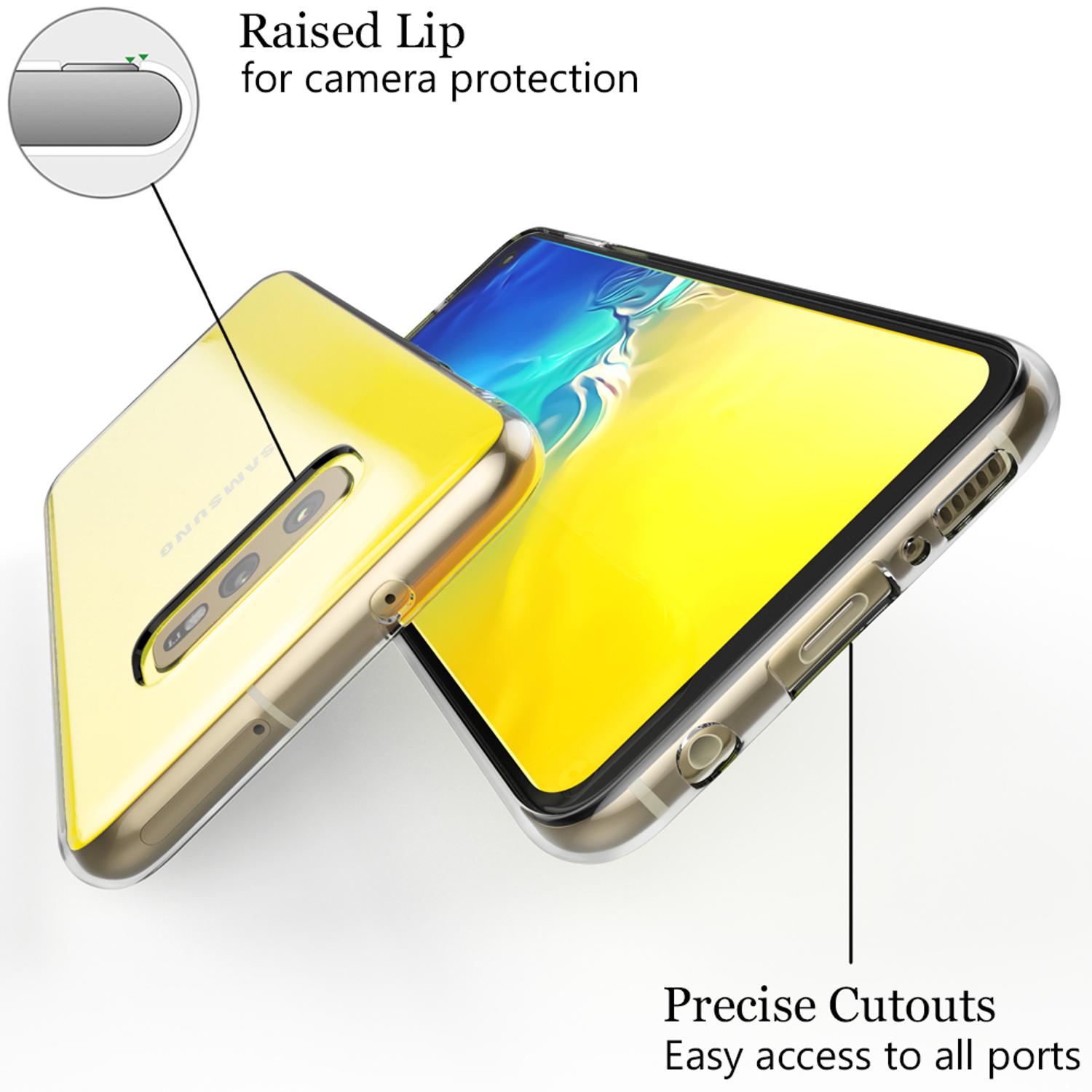 NALIA Motiv Silikon Samsung, Backcover, Galaxy S10e, Hülle, Mehrfarbig
