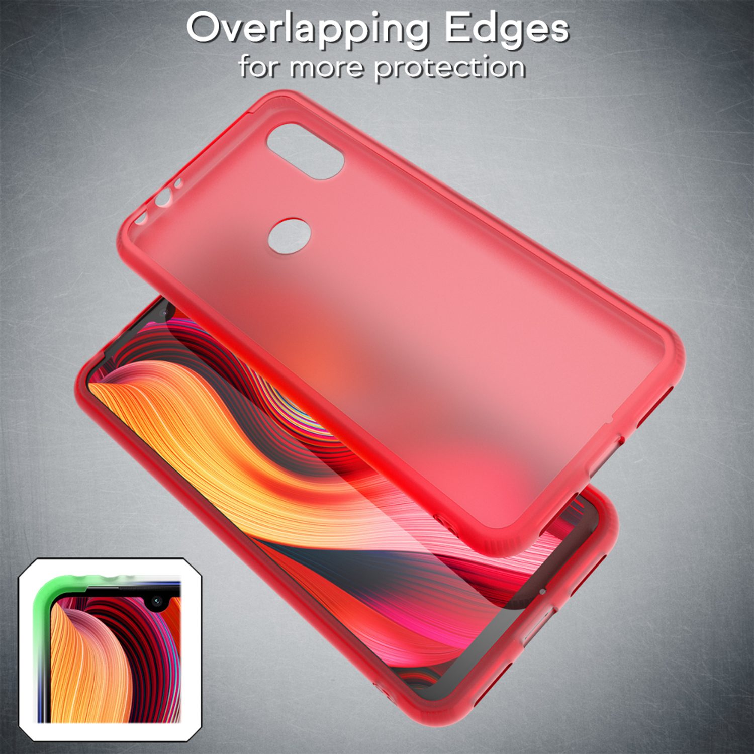 7, Semi-Transparente Backcover, Redmi Silikon Rot Note Xiaomi, NALIA Hülle,