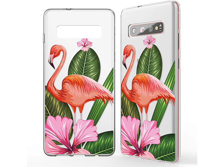 NALIA Motiv Silikon Hülle, Backcover, Samsung, Galaxy S10 Plus, Mehrfarbig | Backcover