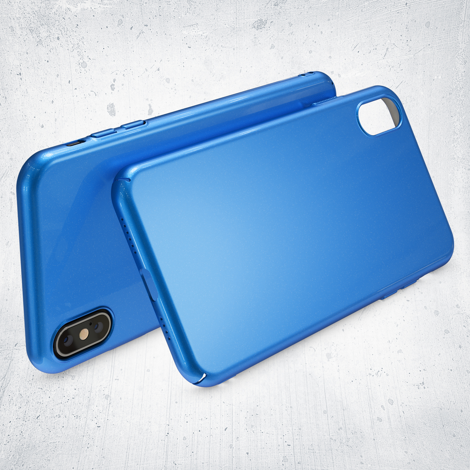 Backcover, iPhone XS Blau Hülle, NALIA Apple, Max,