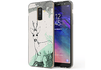 NALIA Motiv Silikon Hülle, Backcover, Samsung, Galaxy A6 Plus, Mehrfarbig