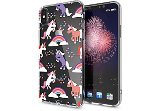 NALIA Motiv Silikon Hülle, Backcover, Apple, iPhone X iPhone XS, Mehrfarbig