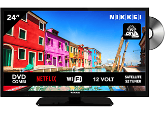 NIKKEI NLD24MSMART mobiler 12V Fernseher LED TV (Flat, 24 Zoll / 61 cm, HD-ready, SMART TV)