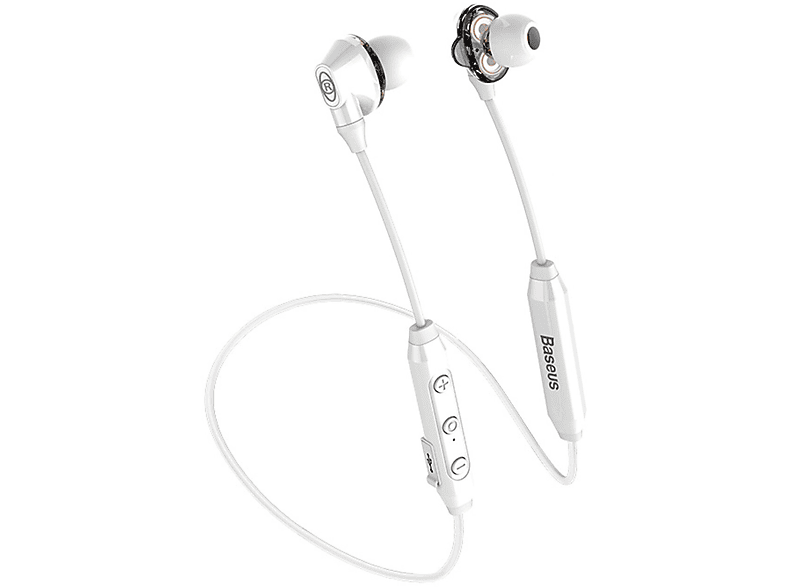 S10 Earphone, Encok In-ear BASEUS Bluetooth Kopfhörer Weiß