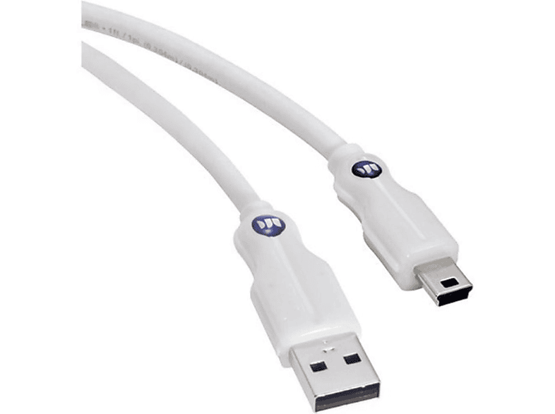 MONSTER CABLE High Speed Mini USB Kabel 0,46m USB-Kabel, Weiß
