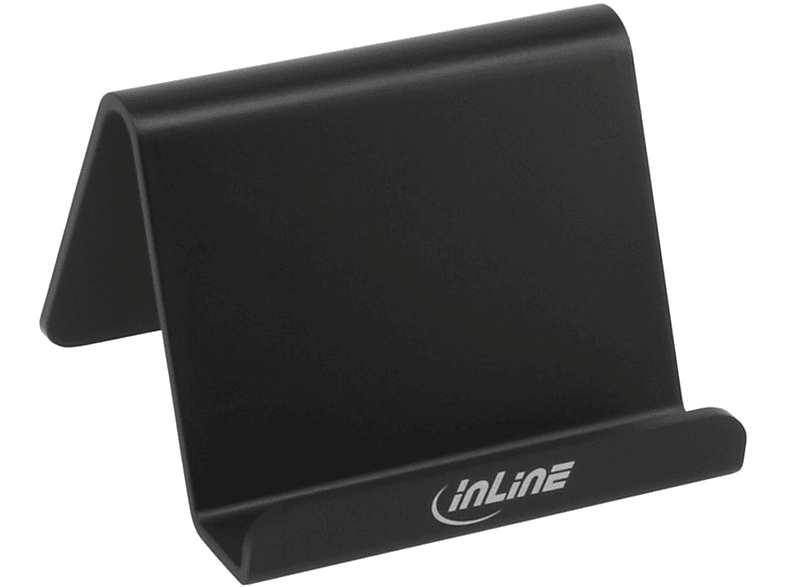 INLINE InLine® Smartphone Smartphone- Schreibtisch / Handy Tablet-Halterung, und schwarz für Regal, Halterung / / 