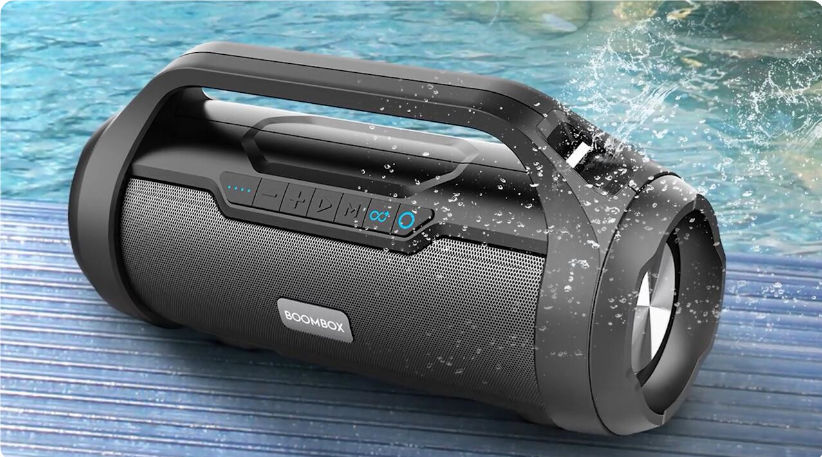 M2-TEC Musikbox, BoomBox Bluetooth Schwarz Lautsprecher