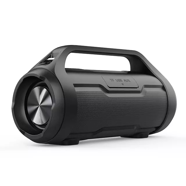 M2-TEC Musikbox, BoomBox Bluetooth Lautsprecher, Schwarz