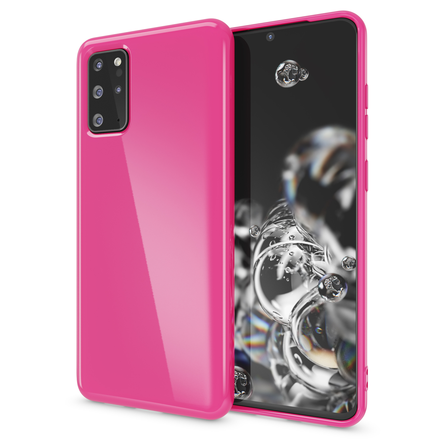 NALIA Plus, Silikon Backcover, Hülle, Samsung, Galaxy Rosa S20