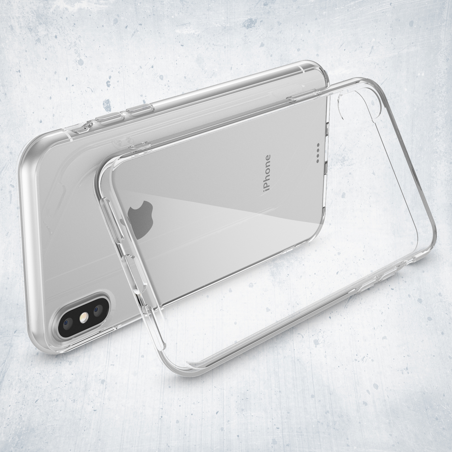 NALIA Klare Silikon Hülle, Transparent Backcover, iPhone Apple, XS Max