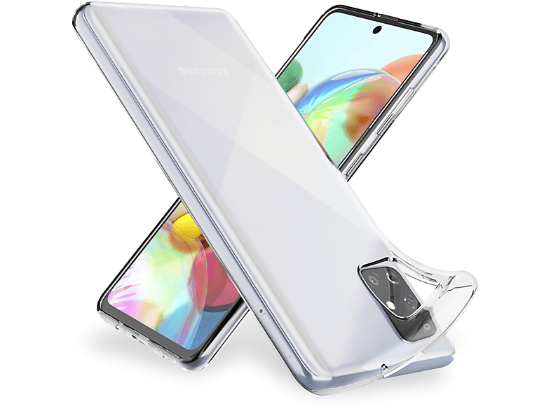 NALIA Klar Transparente Silikon Hülle, Samsung, Backcover, Transparent A71, Galaxy