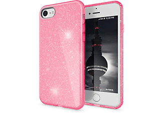 NALIA Glitzer Hülle, Backcover, Apple, iPhone 7 iPhone 8 iPhone SE (2020), Pink