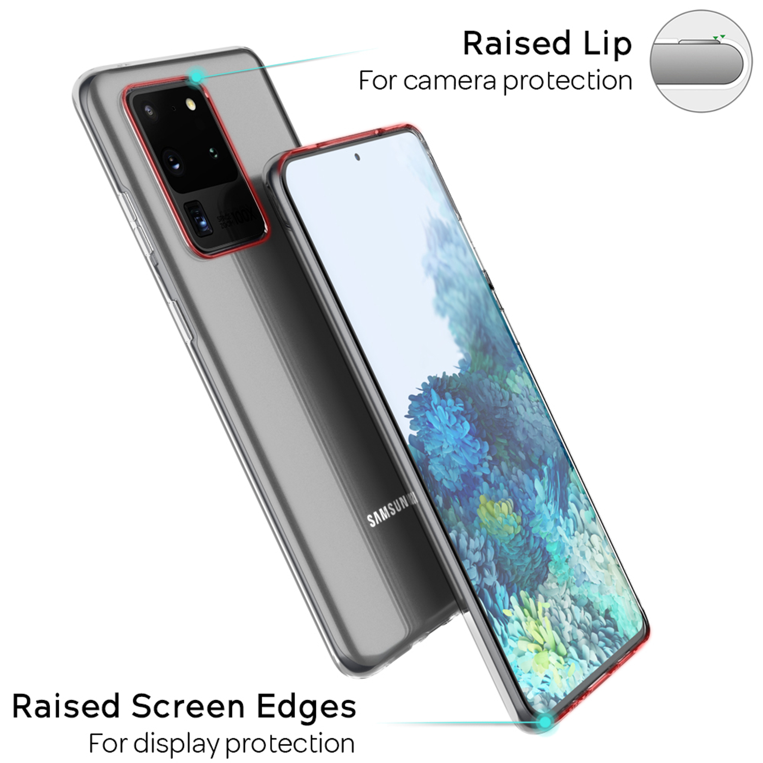Hülle, Transparent NALIA Ultra, Transparente Silikon Galaxy Klar Samsung, Backcover, S20