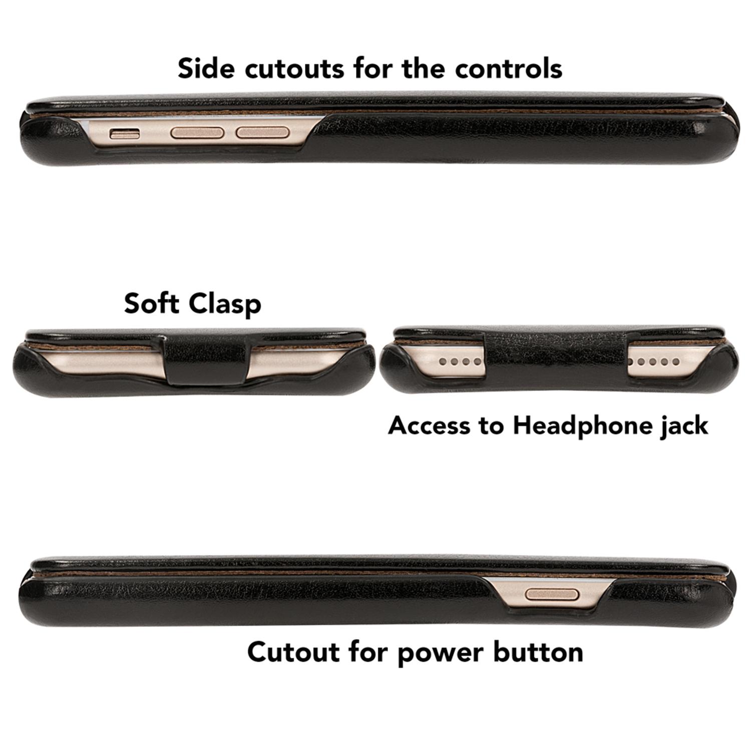 NALIA Flip Case Klapphülle iPhone iPhone Apple, Verschluss, iPhone Cover, Schwarz 7 SE 8 Flip (2020), mit