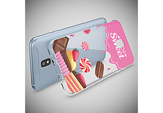 NALIA Motiv Silikon Hülle, Backcover, Samsung, Galaxy J5 (2017), Mehrfarbig