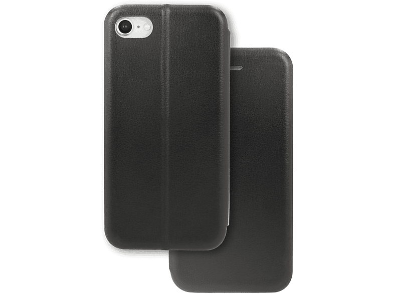 NALIA Flip Case Klapphülle mit Cover, iPhone iPhone SE iPhone Apple, (2020), Flip 7 8 Schwarz Magnetverschluss