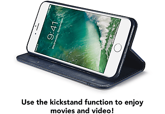 NALIA Flip Case Klapphülle mit Magnetverschluss, Flip Cover, Apple, iPhone 7 / 8 / SE 2020, Blau