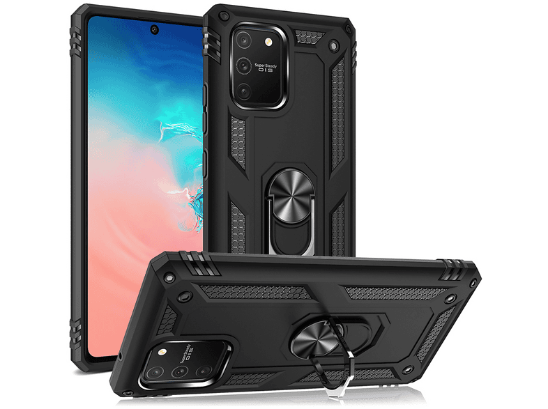 NALIA Ring Handyhülle Für Huawei P40 Pro – Mit 360° Drehbarem Ring, Magnetisch Für Auto-Halterung, Stoßfest