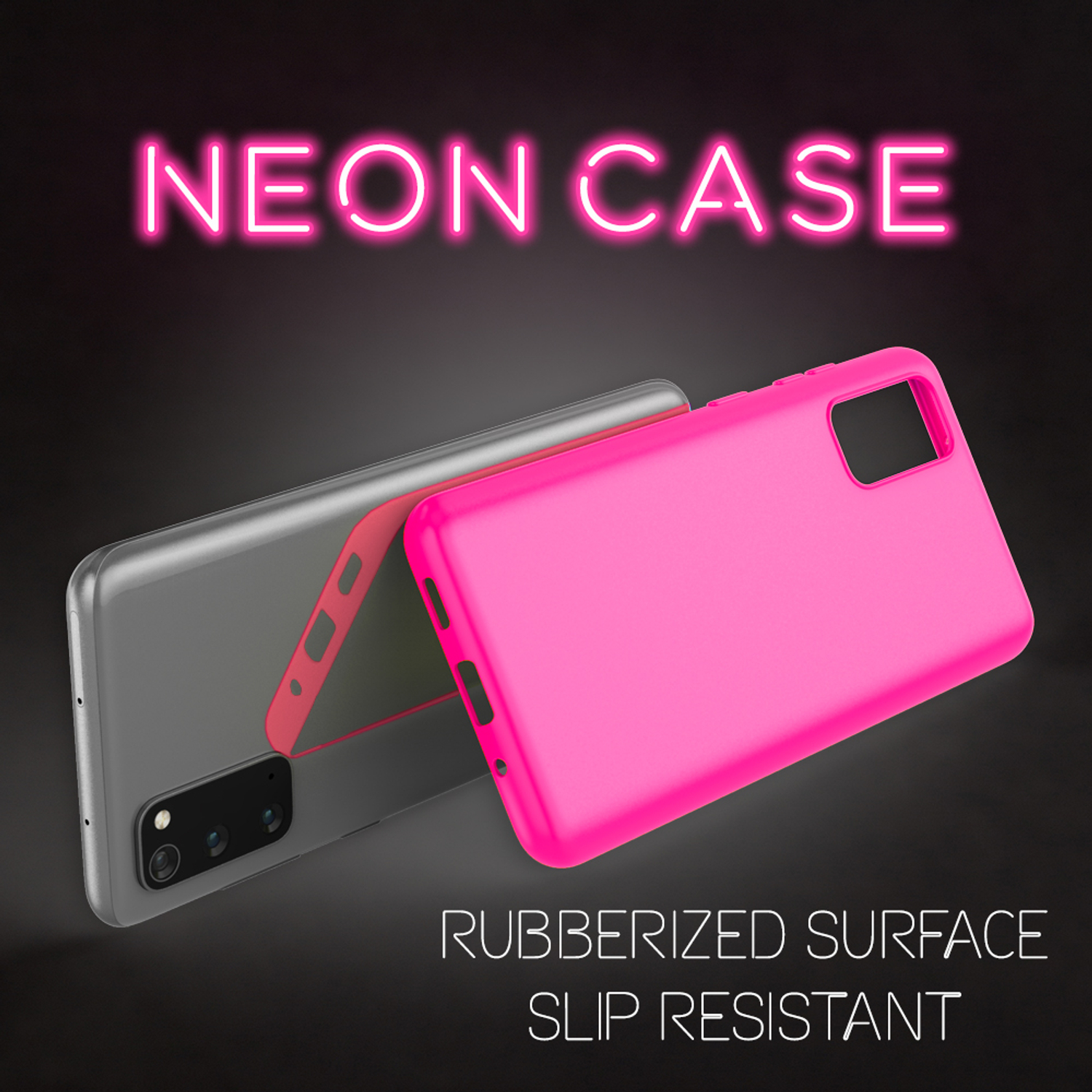 NALIA Neon Backcover, Silikon Galaxy S20, Pink Samsung, Hülle