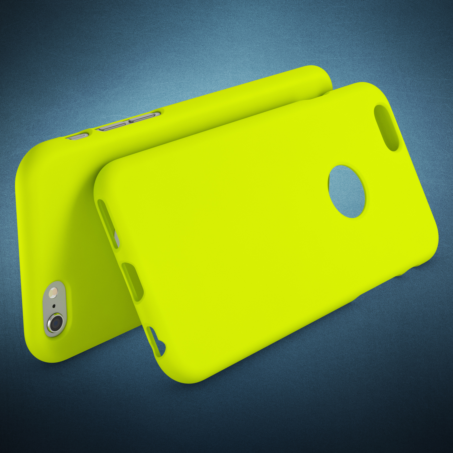 NALIA Neon Backcover, iPhone Apple, Silikon 6s, iPhone 6 Hülle, Gelb