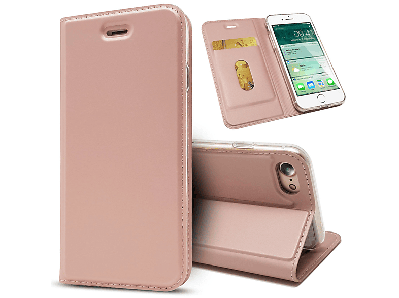 NALIA Flip Case Klapphülle mit Magnetverschluss, Flip Cover, Apple, iPhone 7 iPhone 8 iPhone SE (2020), Nicht verfügbar