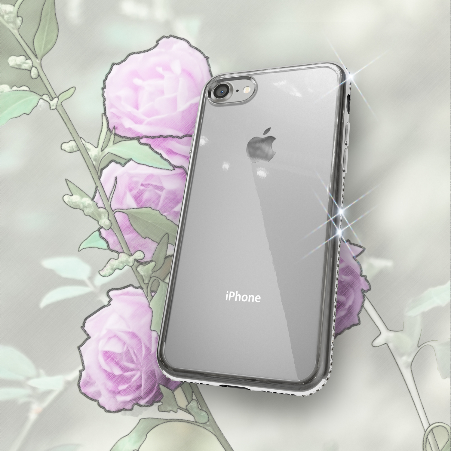 NALIA Hülle, 8 (2020), iPhone 7 Apple, SE iPhone Silber Backcover, iPhone