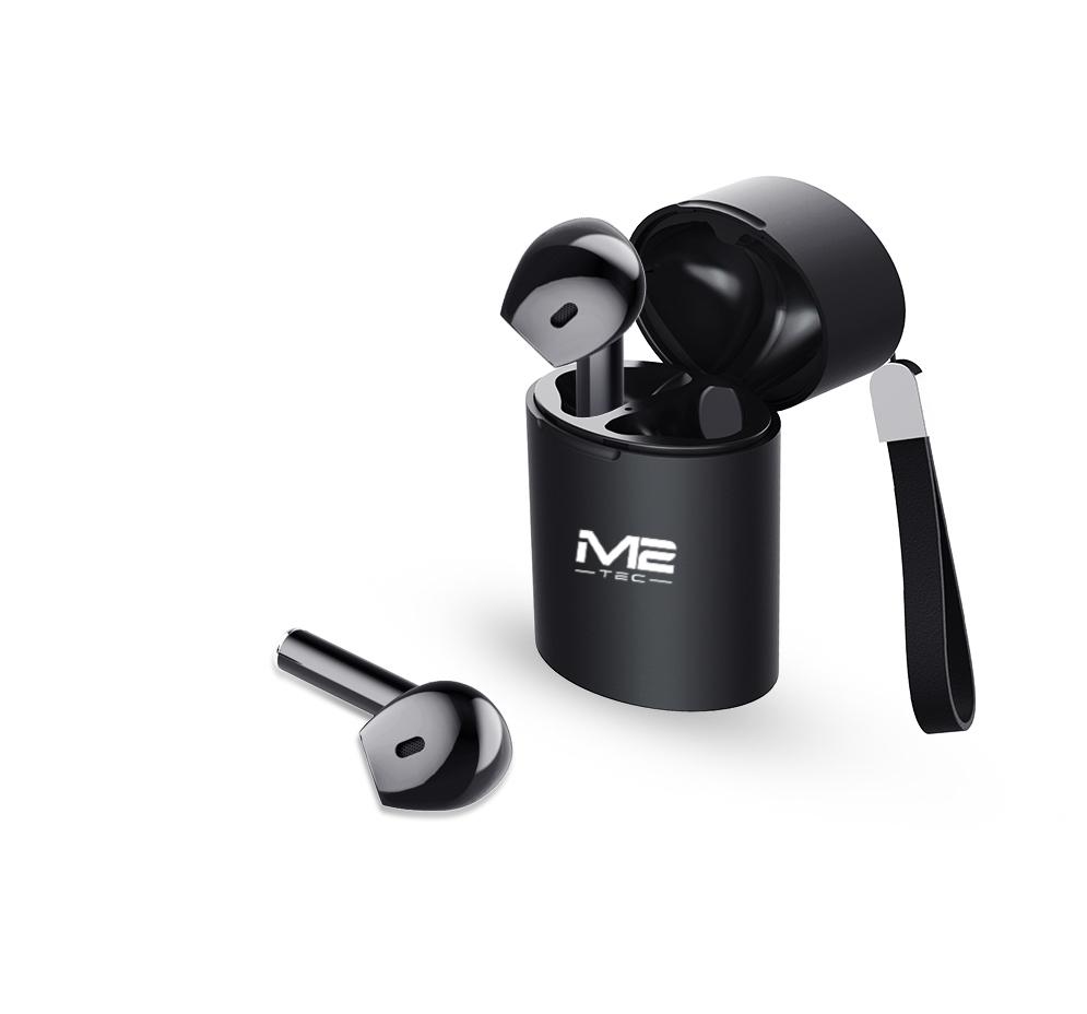 M2-TEC In-ear Kopfhörer, Bluetooth Kopfhörer In-Ear Schwarz