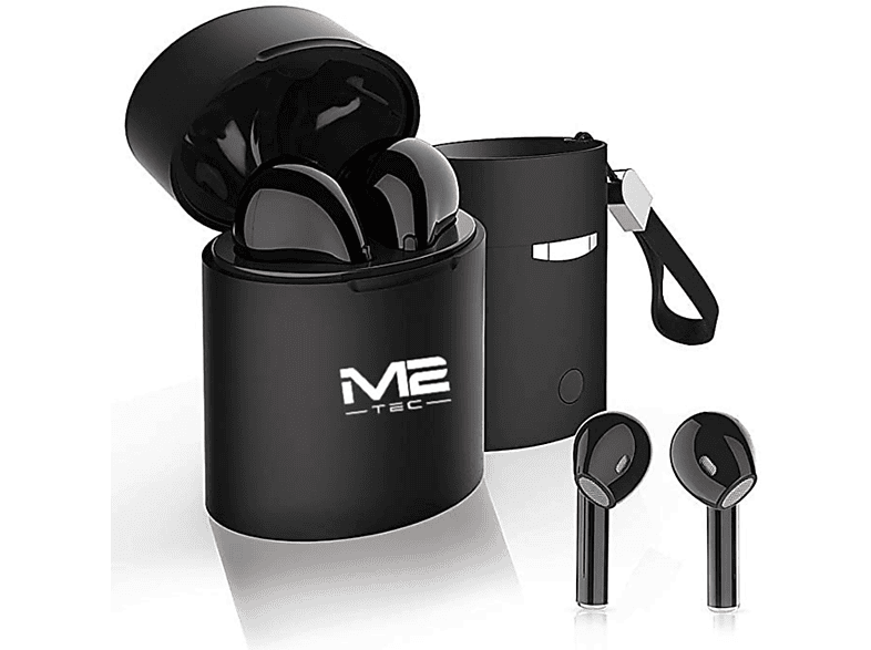 M2-TEC In-ear Kopfhörer, Bluetooth Kopfhörer In-Ear Schwarz