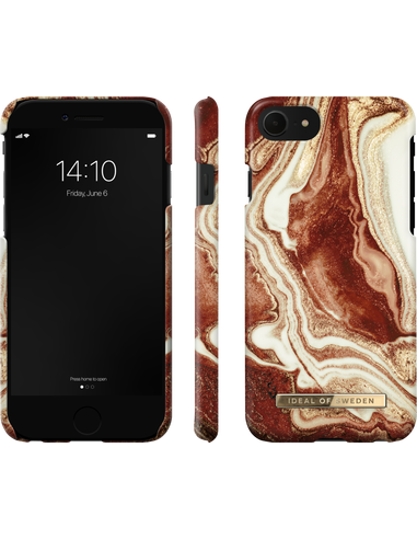 IDEAL OF Marble 6(S), Apple, iPhone Golden Apple IDFCGM19-I7, Apple (2020), 8, Apple iPhone Rusty Backcover, iPhone iPhone SE SWEDEN Apple 7