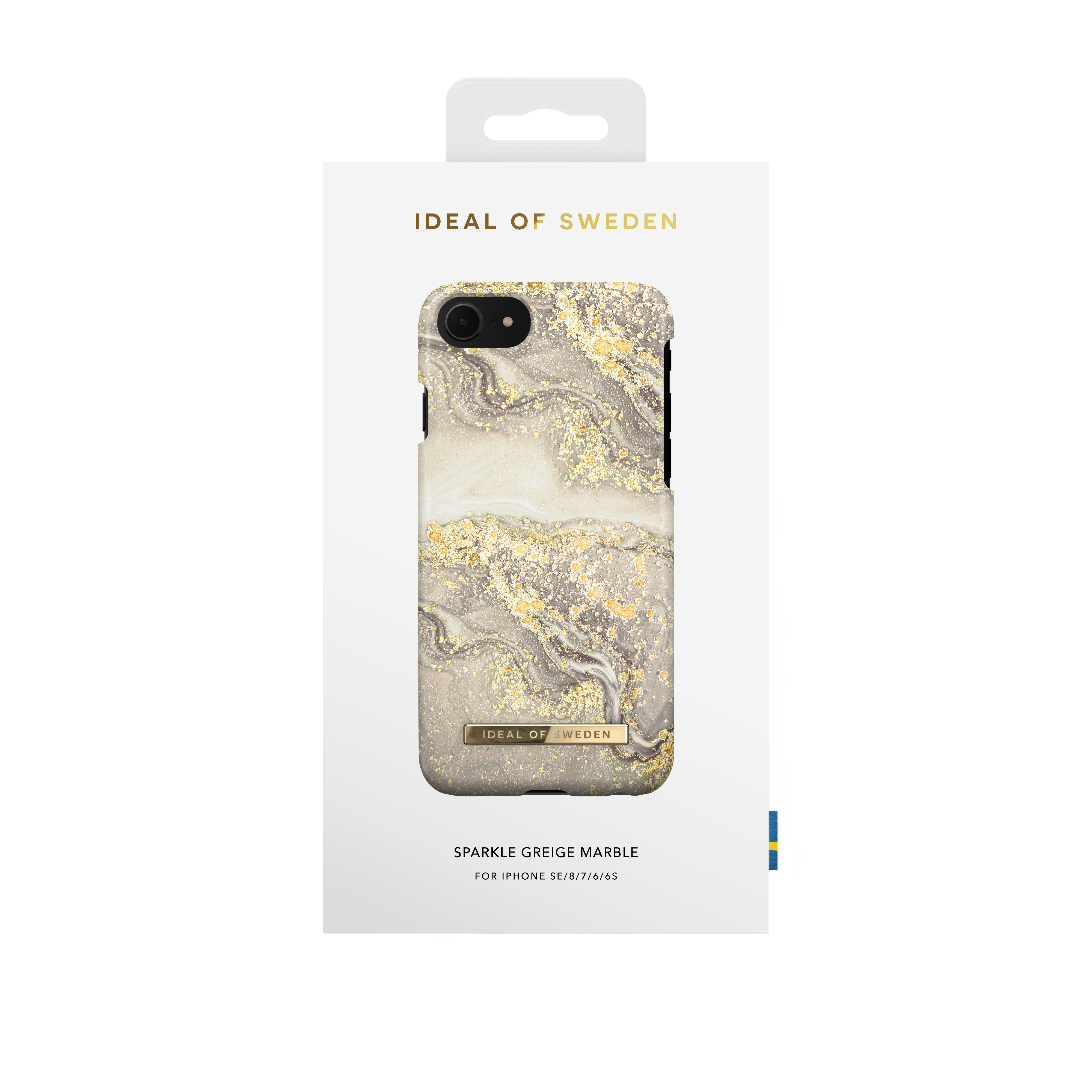 IDEAL OF SWEDEN IDFCSS19-I7-121 FASHION C. IP SE 2020 SPARKLE GR, Backcover, Apple, iPhone 6/6S/7/8/SE 2, Sparkle Greige Marble