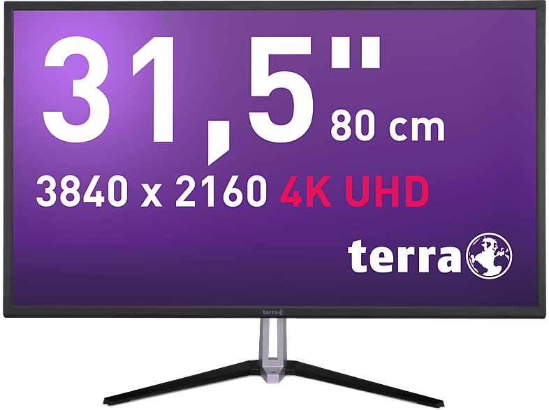 nativ) 4K , 60 3290W HDR Terra 31,5 Reaktionszeit Zoll Hz , ms Monitor Hz 60 (5 LED WORTMANN