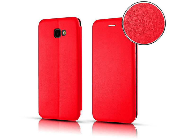 KÖNIG DESIGN Schutzhülle, Bookcover, Samsung, Galaxy A20s, Rot