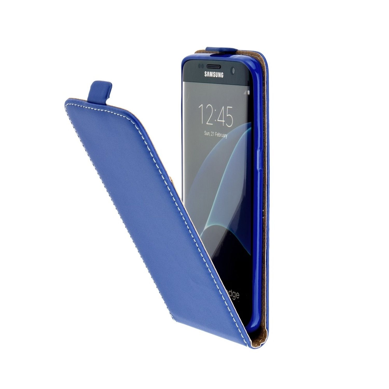 Blau Apple, iPhone DESIGN / Schutzhülle, X Flip XS, KÖNIG Cover,