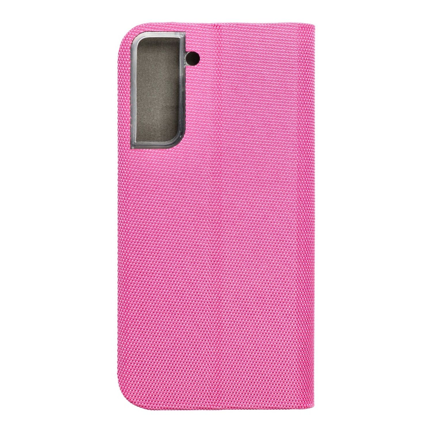Eine rosa Handyhülle mit strukturierter Oberfläche. Das Design scheint für ein Smartphone zu sein.