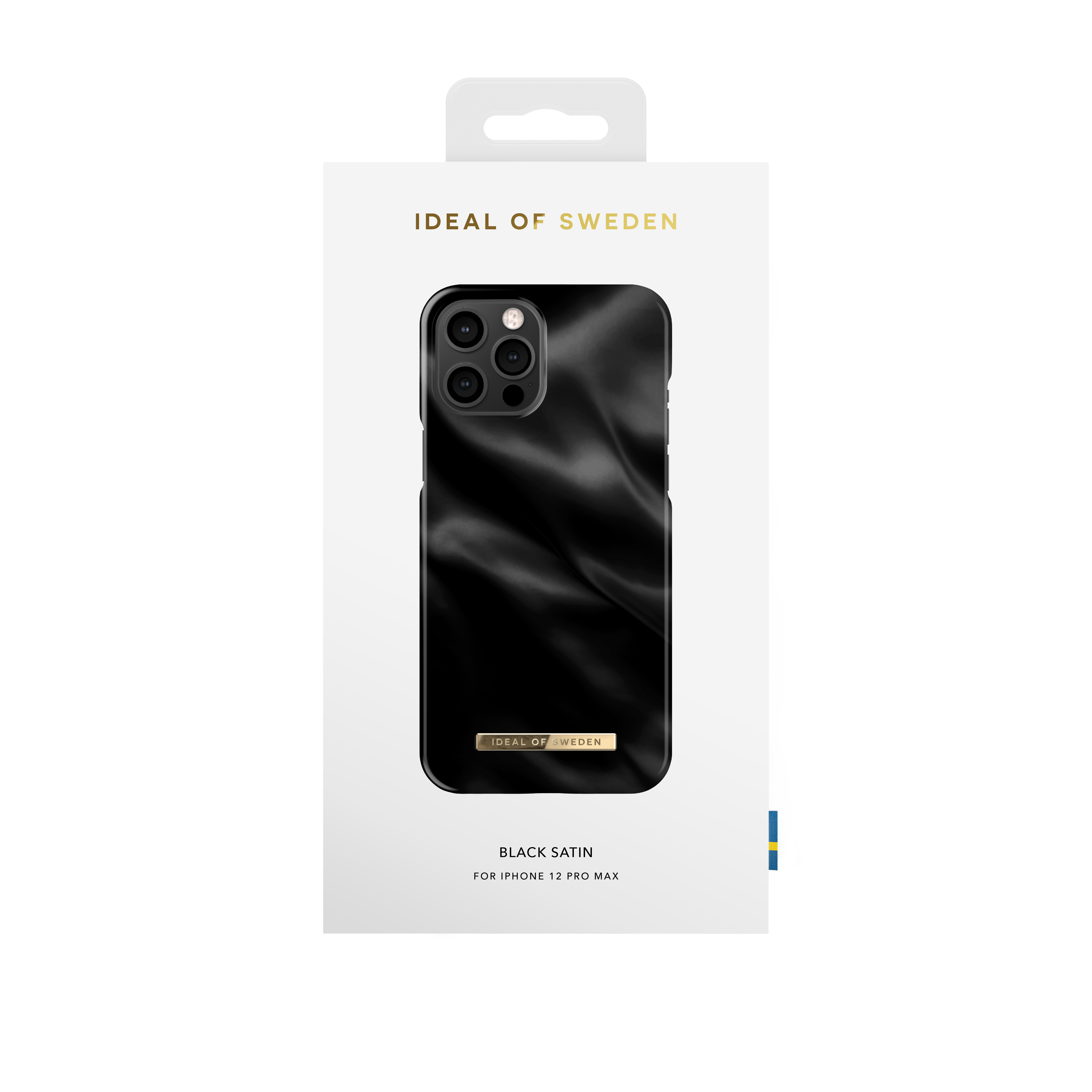 IDEAL OF SWEDEN 12 Satin Backcover, IPhone Pro IDFCSS21-I2067-312, Black Apple, Max