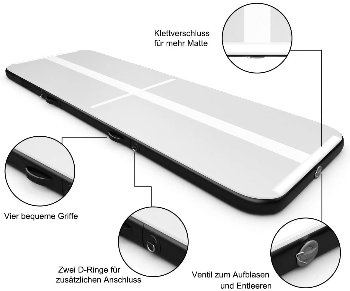 Schwarz Sportmatten, Turnmatte COSTWAY