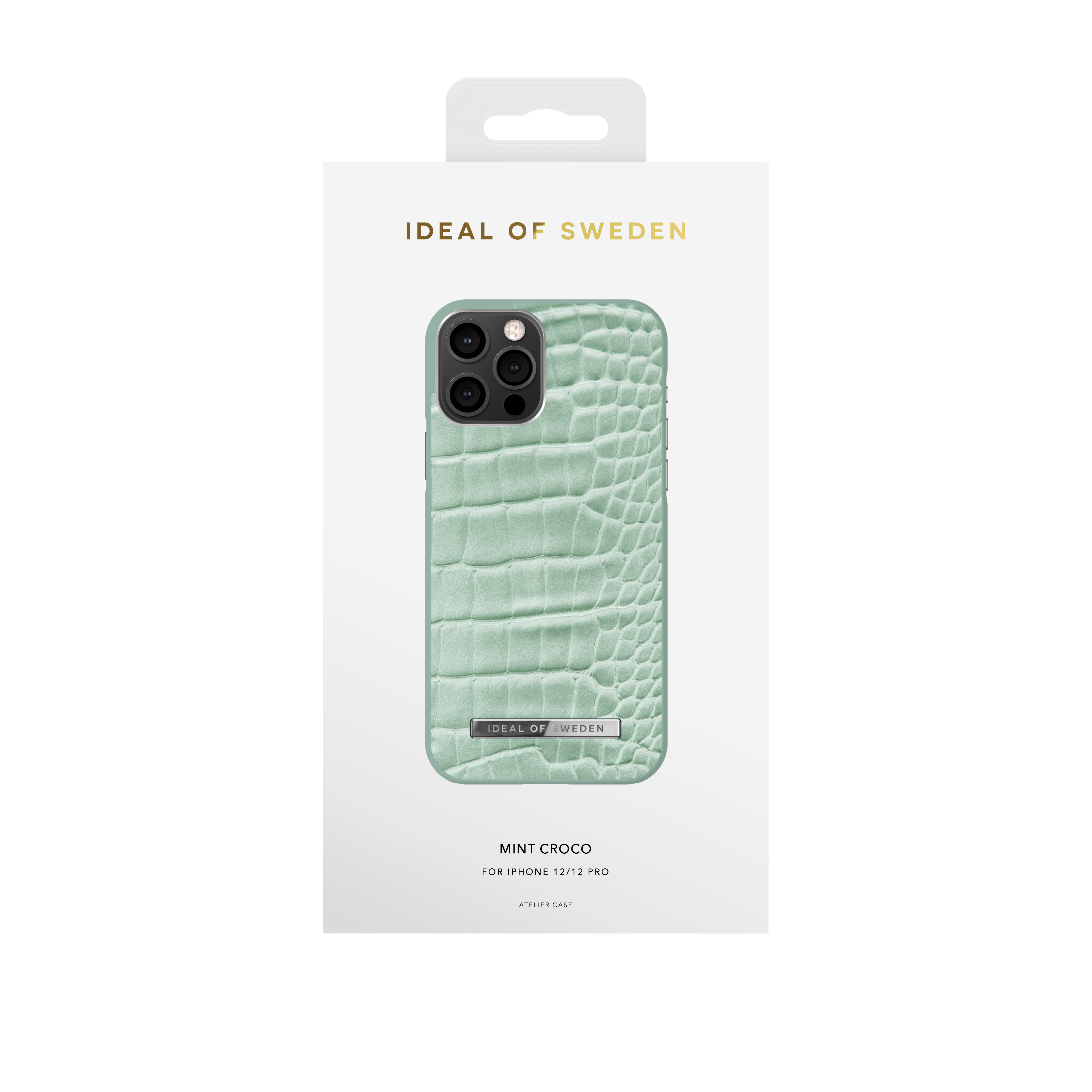 IDEAL OF SWEDEN IDACSS21-I2061-261, iPhone Backcover, Apple, Pro, Mint 12 iPhone 12, Croco